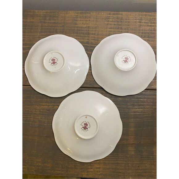 Rosina 5” Bone China teacup saucer, Made in England Chintz pattern set of 3 - Picture 16 of 16